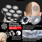 7D Cordless Shaver Hair Trimmer Men’s 5-in-1 Electric Head Shaver Razor Men Wet
