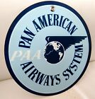 First Airline PanAm American Airways Metal Nostalgia Sign • airplane jet pilot