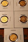 New ListingRARE RUSSIAN FIVE COINS 5 R IMPERIAL RUSSIA BEAUTIES 5 COIN SET