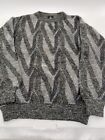 Kennington  Sweater Vintage Large ? Black Gray Long Sleeve