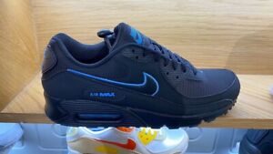 Nike Air Max 90 Black University Blue FJ4218 001 Multi Size Mens Shoe Sneakers