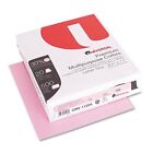 Universal Office Products 11204 Colored Paper, 20lb, 8-1/2 X 11, Pink, 500