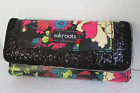 Sakroots Peace Floral bling holiday Clutch Organizer Checkbook Wallet 7 x 4