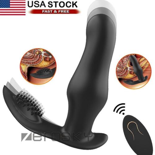Powerful Prostate Massagers Dual Motor Male Waterproof Vbrators USB Rechargeable