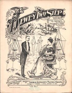 1898 ADMIRAL DEWEY TWO-STEP antique dance sheet music SPANISH-AMERICAN WAR Navy