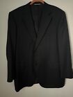 CANALI Italy Black Wool Single Breast 2-Button 2-Piece Suit Jacket/Pants Size 40