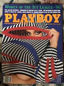 PLAYBOY October 1986 -PHIL COLLINS, WENDY O WILLIAMS, Georges LUCAS , Kat Hushaw