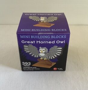 Great Horned Owl Mini Building Blocks 392 pc. Assembling Toy *NIB*