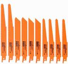 HORUSDY Reciprocating Saw Blades | 10pc Set Electric Metal Wood Pruning 1/2