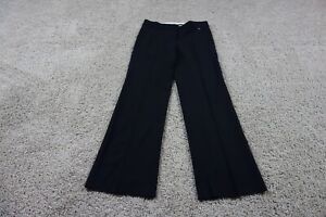 Theory Pants Womens 2 Black Dress Pant Trousers Flare Bootcut Wool Stretch