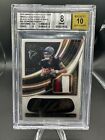 2022 Panini Immaculate Desmond Ridder Rookie Patch Auto /25 Eye Black BGS 8