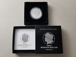 New Listing2021 D Morgan Silver Dollar in OGP & COA 21XG Nice! See Video