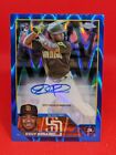 2023 Topps Chrome Update Eguy Rosario RC Auto PADRES Blue Wave Refractor  /150