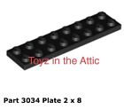 Lego 1x 3034 Black Plate 2 x 8 Spyrius 6939