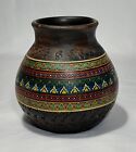Vintage Handpainted Pottery Vase signed by Artist