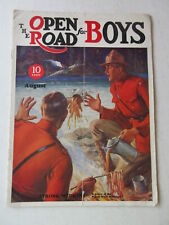 OPEN ROAD FOR BOYS - August 1932  - Canadian Mounties cover GREAT ADS