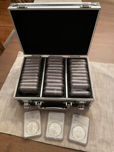 New Listing1986-2021 American Silver Eagle S$1 NGC MS69 36-Coin Type 1 set in case