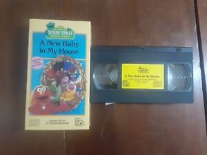 New ListingSesame Street A New Baby In My House VHS 1994 RARE  Tape OOP