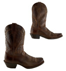 Men's Ariat Legend Phoenix Brown Leather Square Toe Western Boots Size 11.5 D