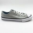 Converse CTAS Ox Wolf Grey Glitter Kids Casual Shoes 666896C