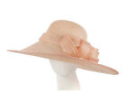 Wide Brim Nude Sinamay Ladies Wide Brim Racing Hat 100% Australian Seller