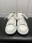 Alexander McQueen Men's Oversized Leather Sneakers All white - Size 9.5 / 42.5
