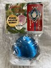 LeeWards PEARL DRAPED DANDY ROYAL BLUE Vtg Sequin Bead Christmas Ornament Kit
