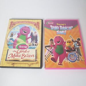 Barney The Land of Make Believe & Dino Dancin Tunes DVDs