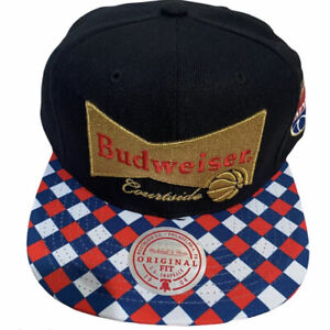 Budweiser Courtside Sacramento Kings Mens Cap Mitchell & Ness Hat OSFA