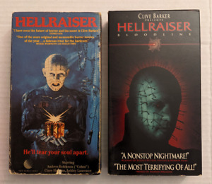New ListingHellraiser VHS 1988 New World Video Original & Bloodline Horror Pinhead