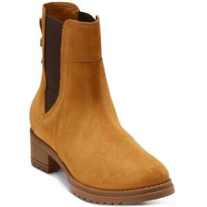 Cole Haan Womens WP Camea Suede Pull-on Round toe Chelsea Boots Shoes BHFO 5411