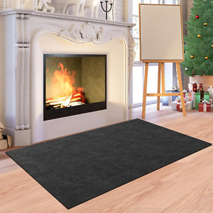Hearth Rugs Fireproof, 48X50 Inches Fireplace Rugs Fire Resistant Protects Floor