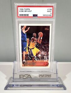 1996-97 Topps Kobe Bryant #138 Rookie Card RC PSA 9 MINT Los Angeles Lakers HOF