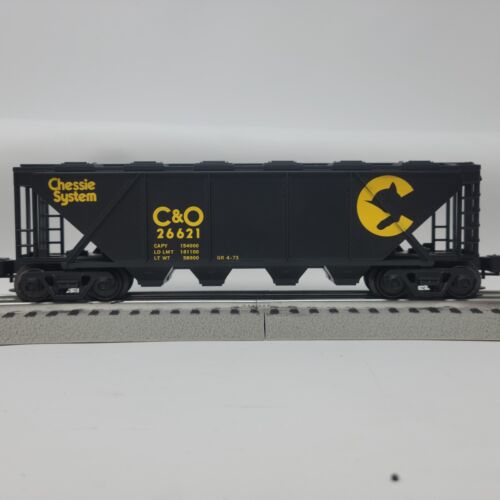 Industrial Rail O Gauge Chessie System C&O 26621 4 Bay Hopper Train NIB