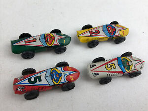 Vintage Tin Litho Race Car Penny Toys Japan