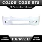 NEW Painted *NH578 Taffeta White* Front Bumper Cover for 2006 2007 Honda Accord (For: 2007 Honda Accord)