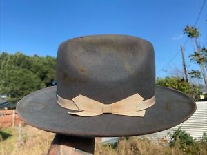 7 1/4 Open Road Hat Steel Distressed Dyed