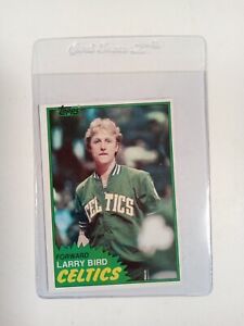 1981-82 Topps Basketball Card Larry Bird Celtics #4