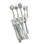 Pfaltzgraff Stainless ROSEDALE 5pc Serving Piece Set + 4 Teaspoons NEW