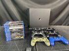 Sony PlayStation 4 Pro (CUH-7215B) Game Console Bundle - 1TB - *TESTED WORKING*
