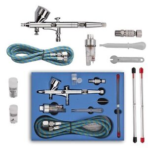 Airbrush Kit with Different Nozzle and Needles Muti-Purpose Dual Action Airbr...