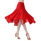 Elegant Mesh Mid-Long Latin Dance Skirt For Women Comfory Soft Dancewear