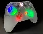Microsoft Xbox One Controller - Phantom White - with custom LED mod - Great GIFT