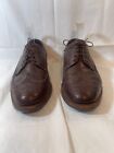 Florsheim Montinaro Wingtip Oxford Mens size  9.5   Brown Leather Lace Up