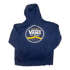 Vans Off The Wall Original Classics Pullover Hoodie Sweatshirt Adult L Navy Blue
