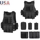 Tactical Vest Military Plate Carrier Airsoft Combat Assault Gear Quick Release