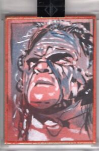 2019 Topps WWE Transcendent KANE 1/1 ARTIST SKETCH CARD Original Art SCHAMBERGER