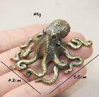 Brass Octopus Figurine Statue Animal Figurines Toys Home Desktop Decoration