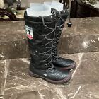 Pajar Canada Grip Women’s Tall Winter Boots Black Fleece Lining Lace Up Size 5.5