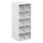 ClosetMaid 10 Cube Stackable Wooden Home or Office Storage Organize Unit, White